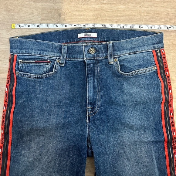 Tommy  Hilfiger Denim Jeans with Red Zipper Leg Details - Picture 9 of 13